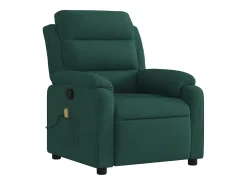 Poltrona de massagens reclinável veludo verde-escuro SHL507135