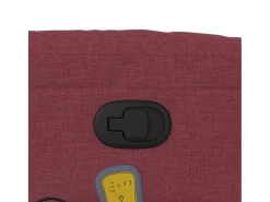 Poltrona de massagens reclinável tecido vermelho tinto SHL965311