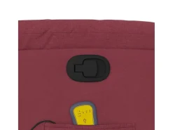 Poltrona de massagens reclinável tecido vermelho tinto