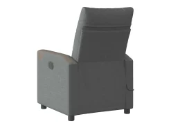 Poltrona de massagens reclinável tecido cinzento-escuro SHL477035