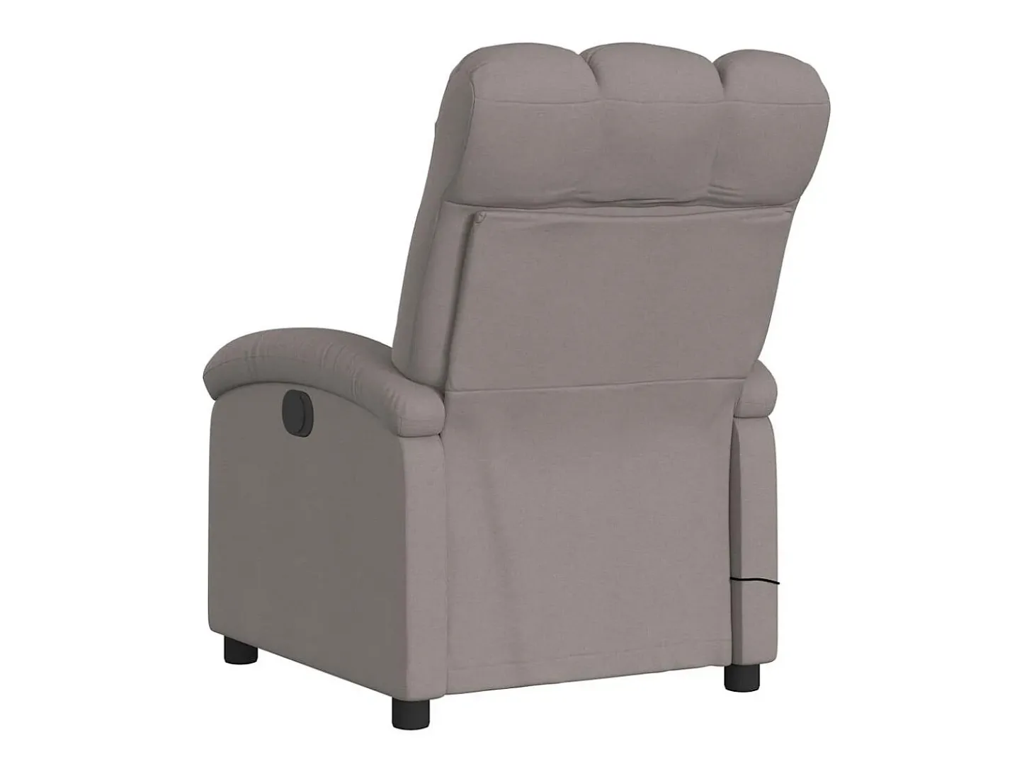 Poltrona de massagens reclinável tecido cinzento-acastanhado SHL526548