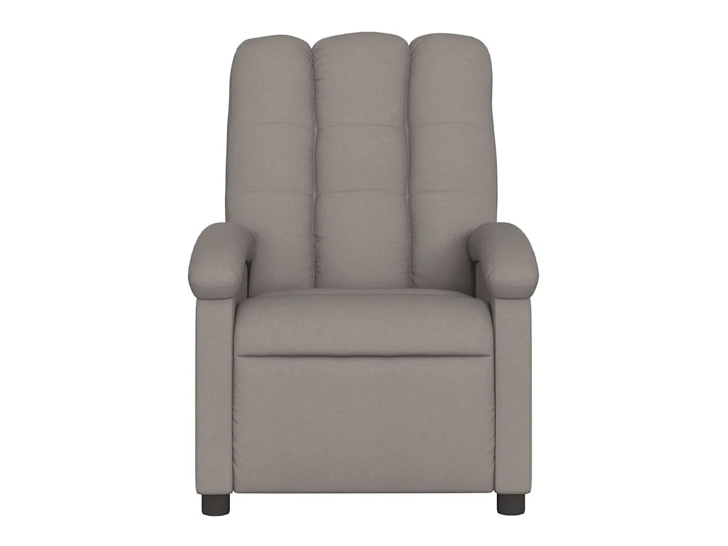 Poltrona de massagens reclinável tecido cinzento-acastanhado SHL526548