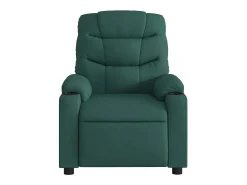 Poltrona de massagens reclinável tecido verde-escuro SHL276972