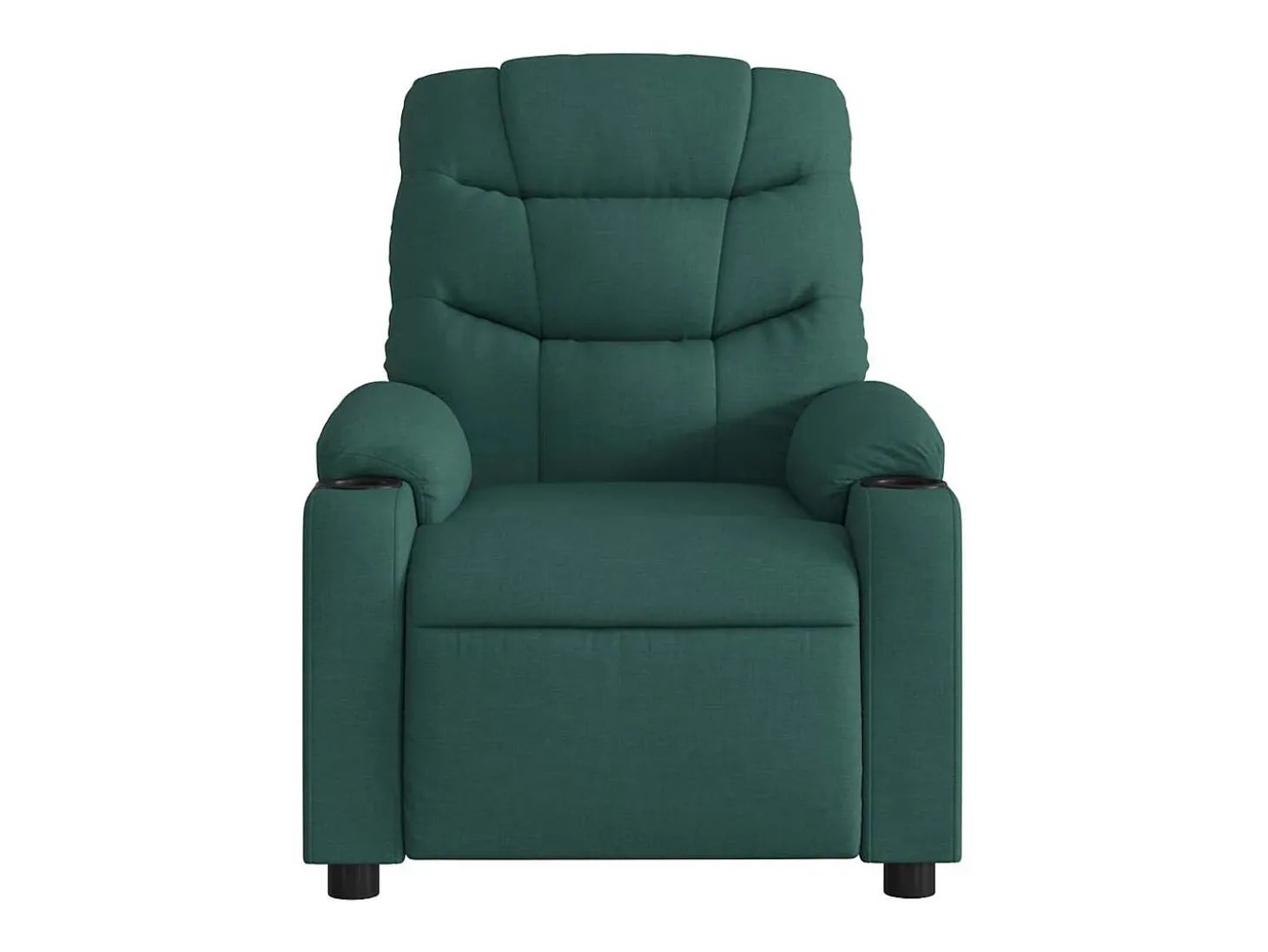 Poltrona de massagens reclinável tecido verde-escuro SHL276972