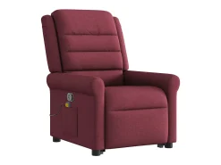 Poltrona de massagens reclin. elevatória tecido vermelho tinto SHL786242