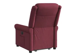 Poltrona de massagens reclin. elevatória tecido vermelho tinto SHL786242