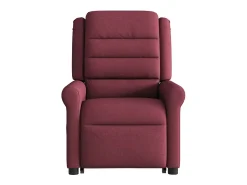Poltrona de massagens reclin. elevatória tecido vermelho tinto SHL786242