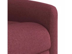 Poltrona de massagens reclinável tecido vermelho tinto SHL491466