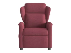 Poltrona de massagens reclinável tecido vermelho tinto SHL491466