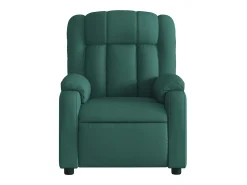 Poltrona de massagens reclinável tecido verde-escuro SHL321202