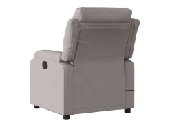 Poltrona de massagens reclinável tecido cinzento-acastanhado SHL161875