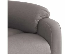 Poltrona de massagens reclinável tecido cinzento-acastanhado SHL161875