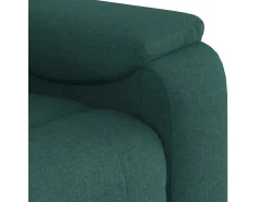 Poltrona de massagens reclinável tecido verde-escuro SHL600263