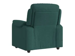 Poltrona de massagens reclinável tecido verde-escuro SHL600263