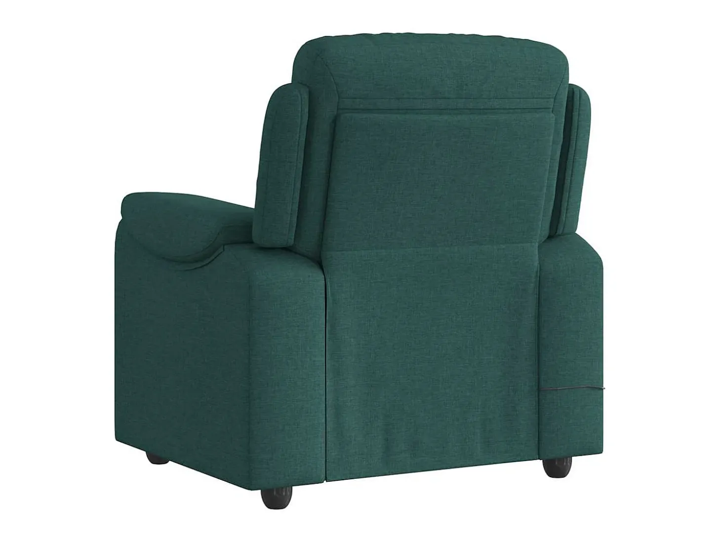 Poltrona de massagens reclinável tecido verde-escuro SHL600263