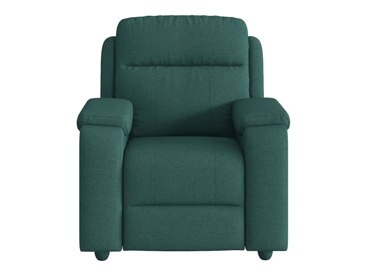 Poltrona de massagens reclinável tecido verde-escuro SHL600263