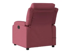 Poltrona de massagens reclinável tecido vermelho tinto SHL184337