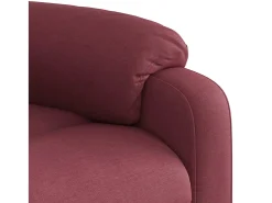 Poltrona de massagens reclinável tecido vermelho tinto SHL184337