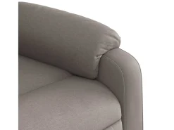 Poltrona de massagens reclinável tecido cinzento-acastanhado SHL344767