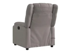 Poltrona de massagens reclinável tecido cinzento-acastanhado SHL344767