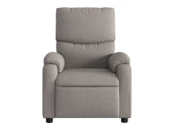 Poltrona de massagens reclinável tecido cinzento-acastanhado SHL593421