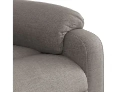 Poltrona de massagens reclinável tecido cinzento-acastanhado SHL593421