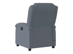 Poltrona de massagens reclinável veludo cinzento-escuro SHL631387