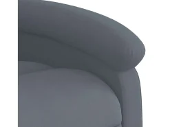 Poltrona de massagens reclinável veludo cinzento-escuro SHL631387