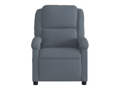 Poltrona de massagens reclinável veludo cinzento-escuro SHL631387