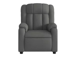 Poltrona de massagens reclinável tecido cinzento-escuro SHL181969