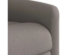 Poltrona de massagens reclinável tecido cinzento-acastanhado SHL246096