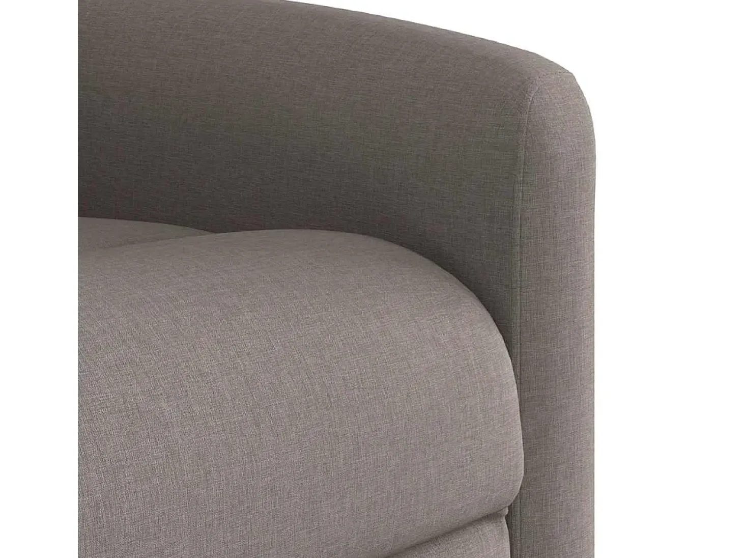 Poltrona de massagens reclinável tecido cinzento-acastanhado SHL246096