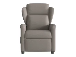 Poltrona de massagens reclinável tecido cinzento-acastanhado SHL246096