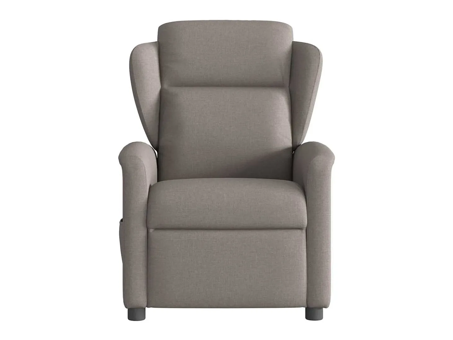 Poltrona de massagens reclinável tecido cinzento-acastanhado SHL246096