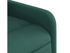 Poltrona de massagens reclinável tecido verde-escuro SHL711002