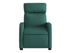 Poltrona de massagens reclinável tecido verde-escuro SHL711002