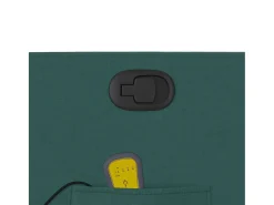 Poltrona de massagens reclinável tecido verde-escuro SHL711002
