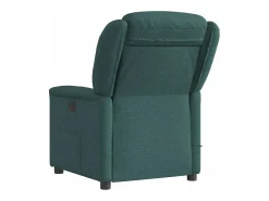 Poltrona de massagens reclinável tecido verde-escuro SHL600660