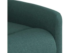 Poltrona de massagens reclinável tecido verde-escuro SHL600660