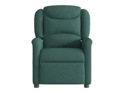 Poltrona de massagens reclinável tecido verde-escuro SHL600660