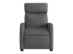 Poltrona de massagens reclinável tecido cinzento-escuro SHL334723