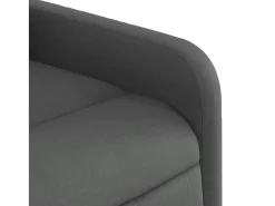 Poltrona de massagens reclinável tecido cinzento-escuro SHL334723
