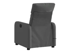 Poltrona de massagens reclinável tecido cinzento-escuro SHL334723