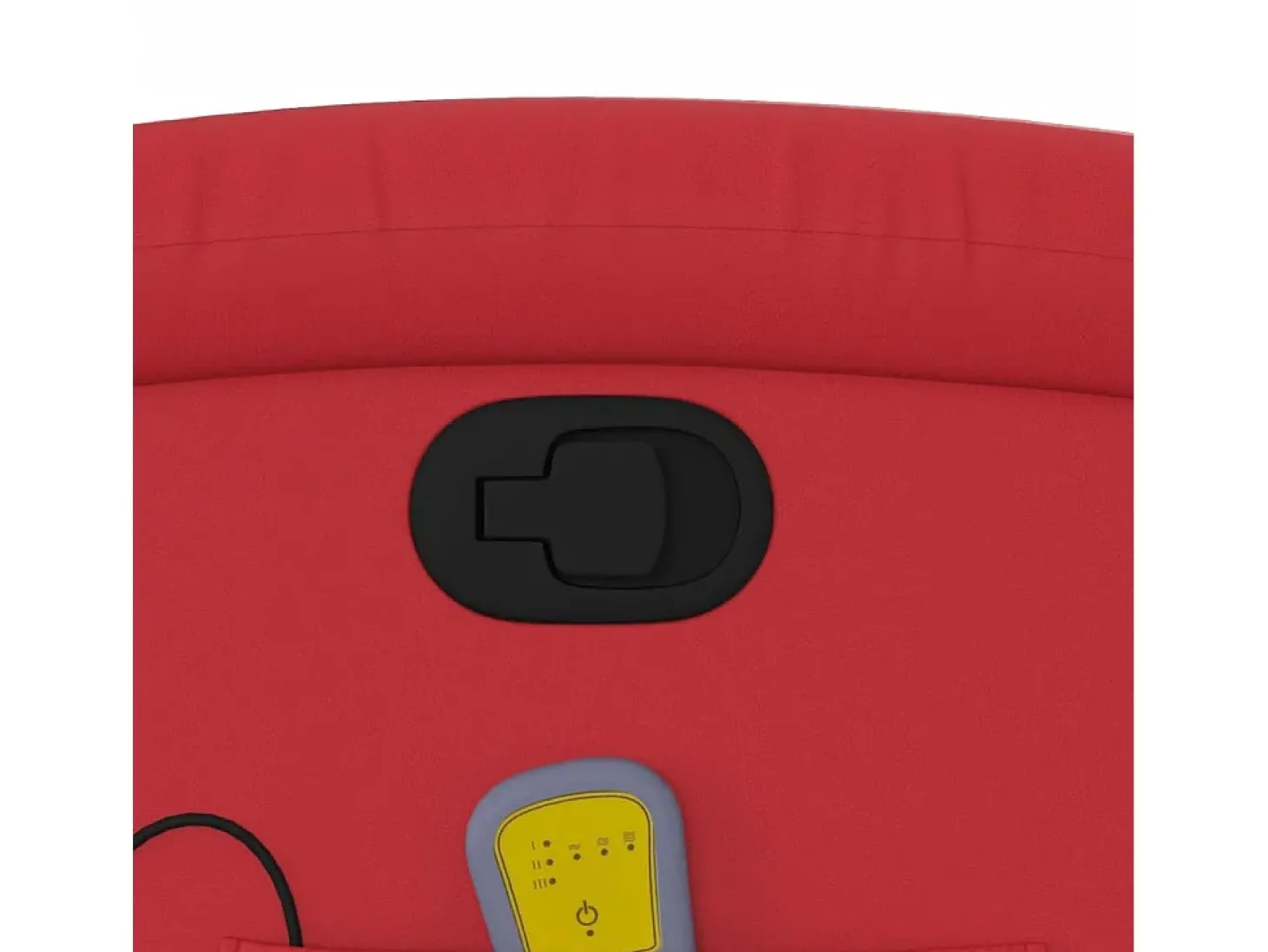 Poltrona de massagens reclinável couro artificial vermelho SHL580330