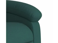Poltrona de massagens reclinável tecido verde-escuro SHL233845