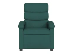 Poltrona de massagens reclinável tecido verde-escuro SHL233845