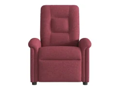 Poltrona de massagens reclinável tecido vermelho tinto SHL948130