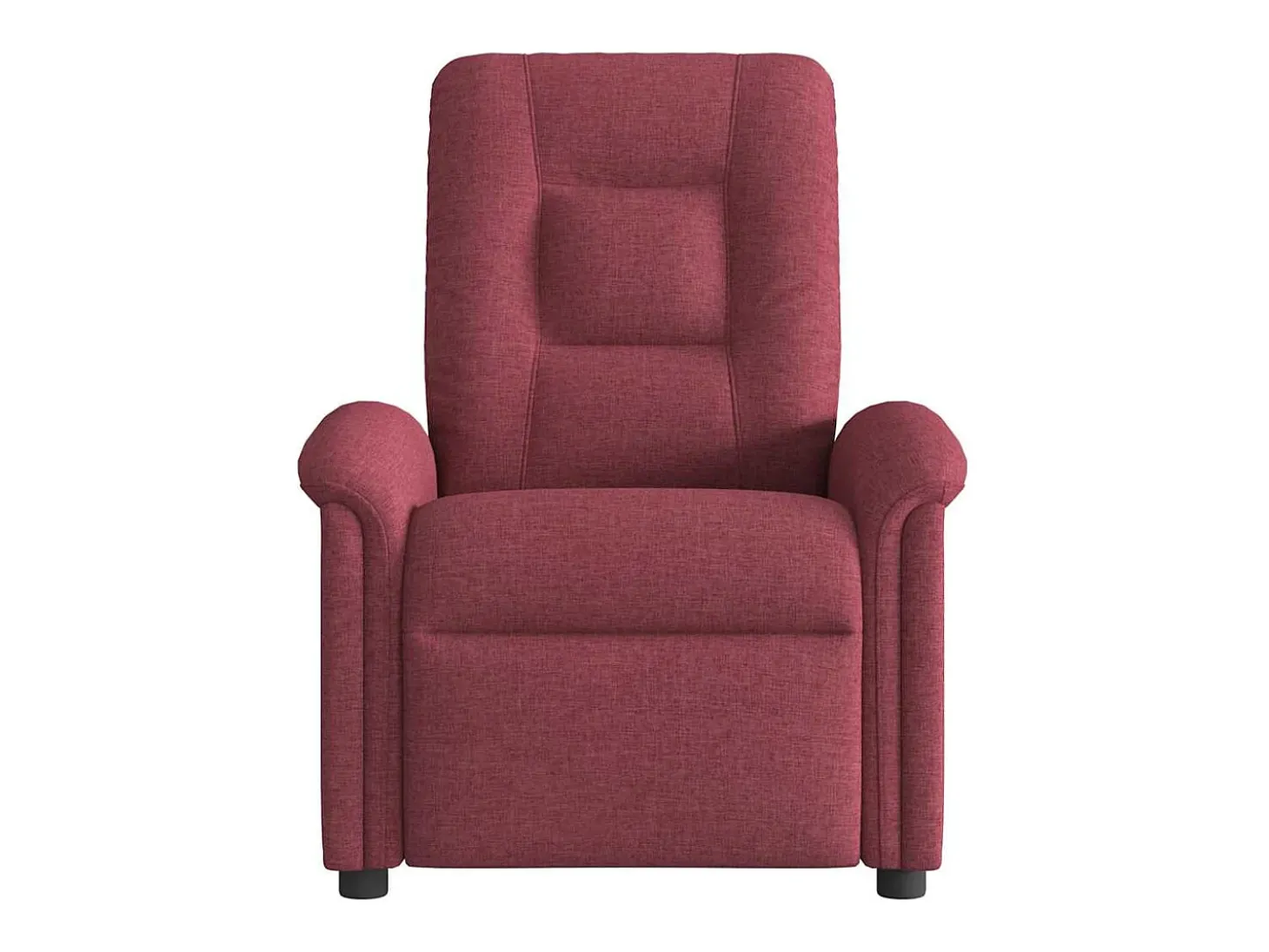 Poltrona de massagens reclinável tecido vermelho tinto SHL948130