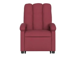 Poltrona de massagens reclin. elevatória tecido vermelho tinto SHL992427