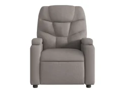 Poltrona de massagens reclinável tecido cinzento-acastanhado SHL514697